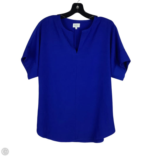 Top Short Sleeve By Cmc In Blue, Size: S