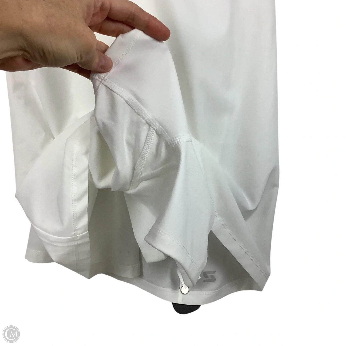 Athletic Dress By Zelos In White, Size: M