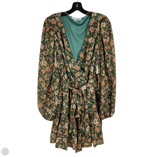 Dress Casual Midi By Cmc In Floral Print, Size: Xl