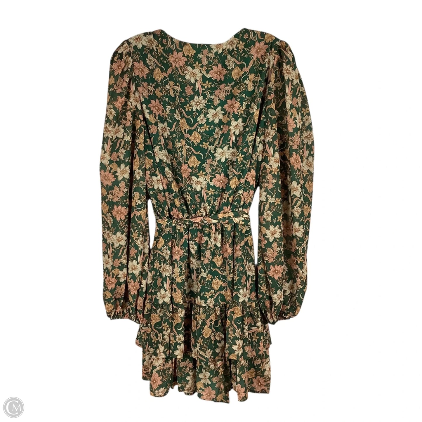 Dress Casual Midi By Cmc In Floral Print, Size: Xl