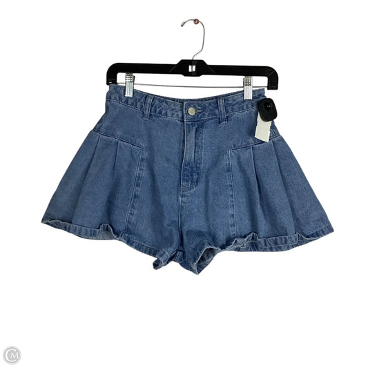 Skirt Mini & Short By Mable In Blue Denim, Size: S