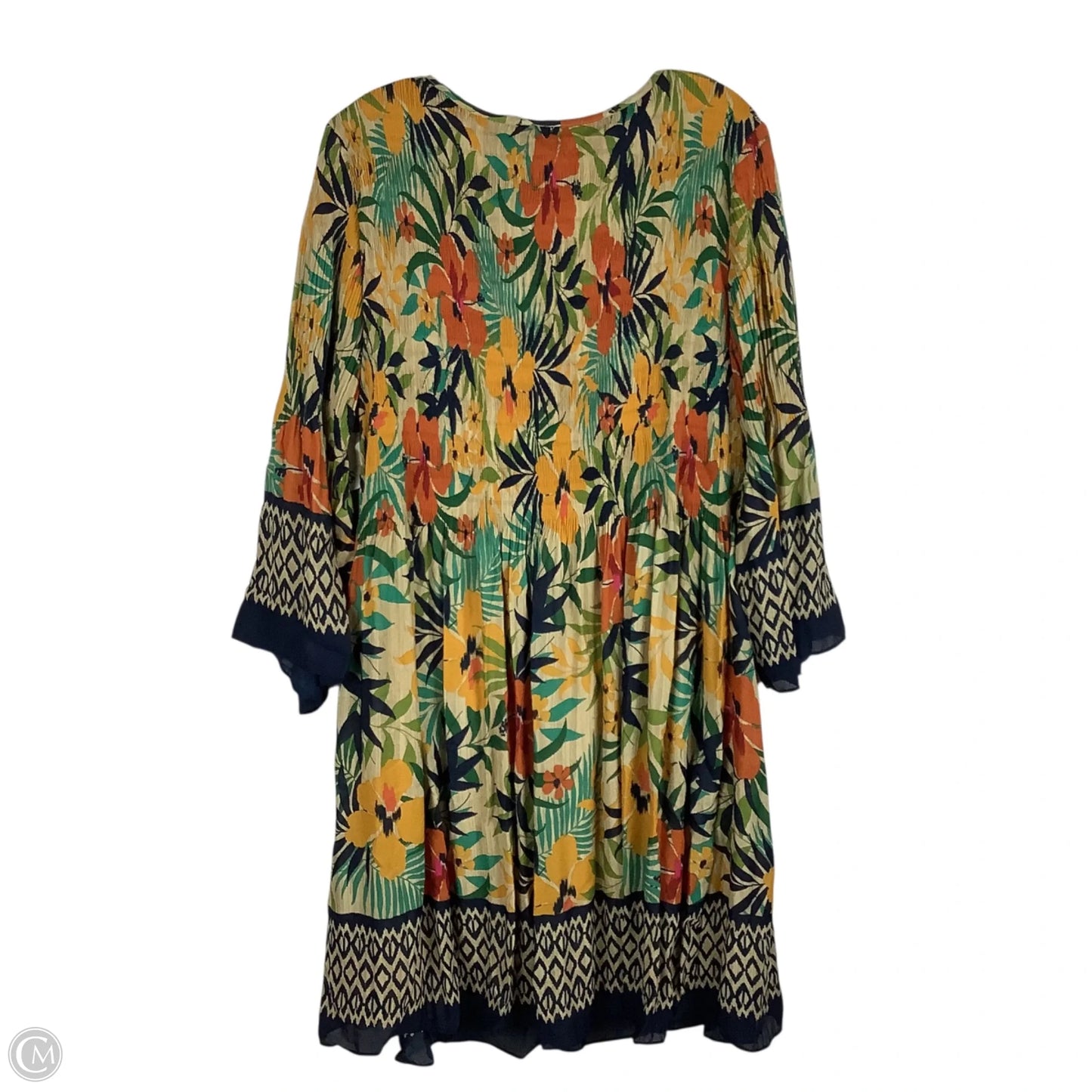 Dress Casual Midi By Emma And Michele In Floral Print, Size: 3x