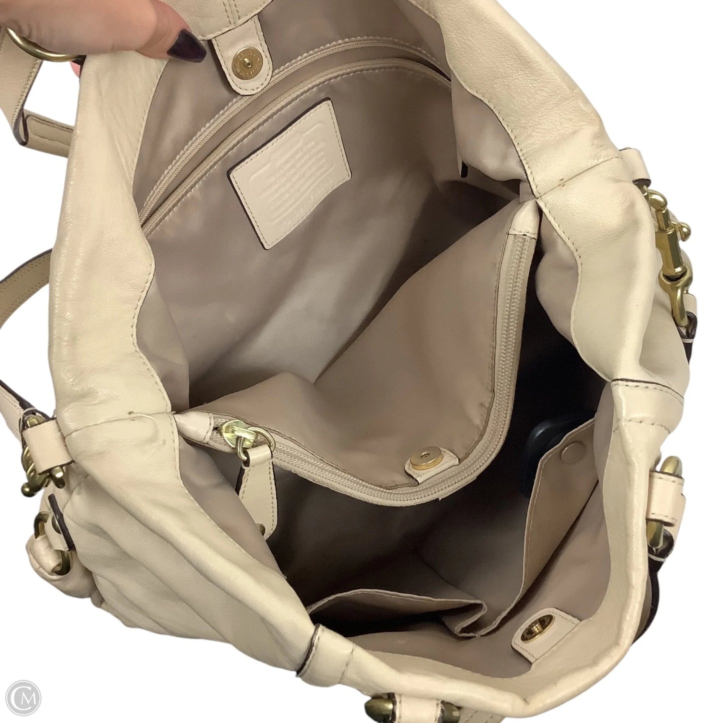 Handbag Designer By Coach, Size: Medium