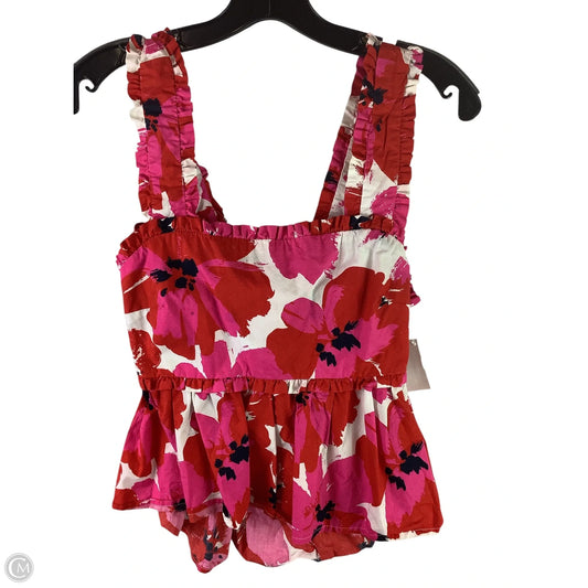 Top Sleeveless By Mi Ami In Floral Print, Size: S
