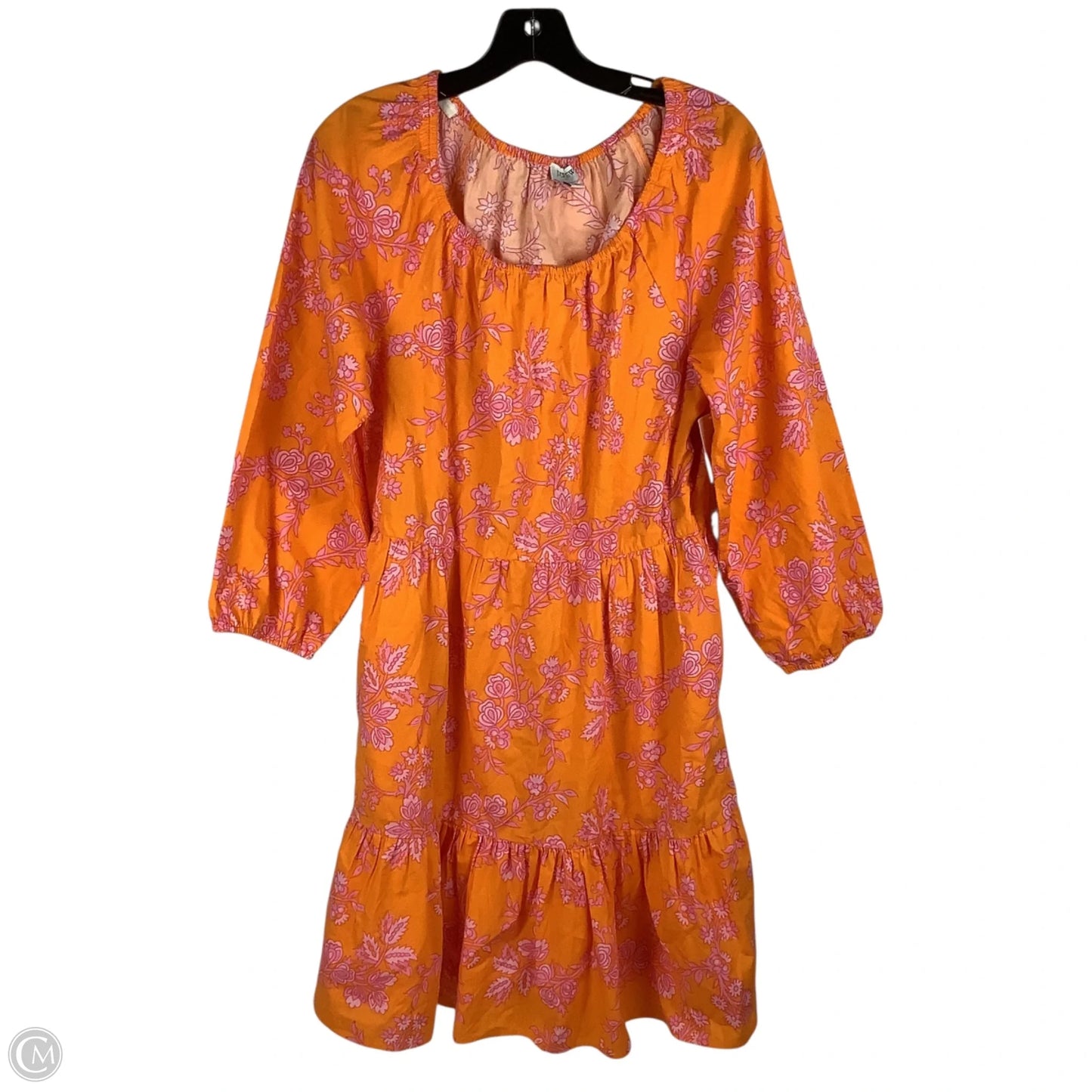 Dress Casual Midi By J. Crew In Orange, Size: 10