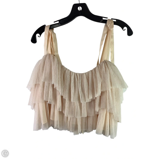 Top Sleeveless By Vestique In Cream, Size: M