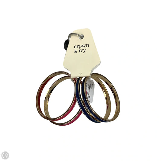 Bracelet Bangle By Crown And Ivy, Size: 04 Piece Set