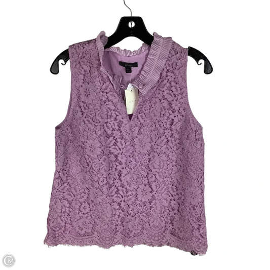 Top Sleeveless By J. Crew In Purple, Size: M