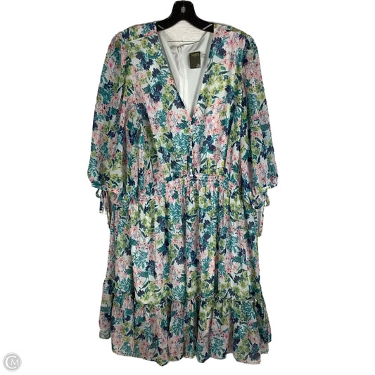 Dress Party Short By Taylor In Floral Print, Size: 18