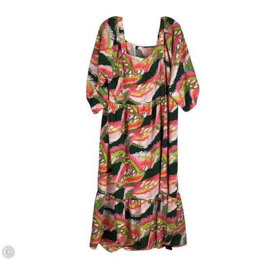 Dress Casual Maxi By Cmc In Floral Print, Size: Xxl