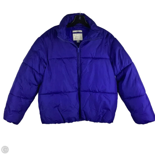 Jacket Puffer & Quilted By A New Day In Blue, Size: Xs