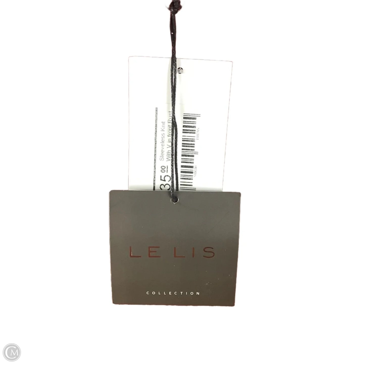 Top Sleeveless By Le Lis In Orange, Size: S