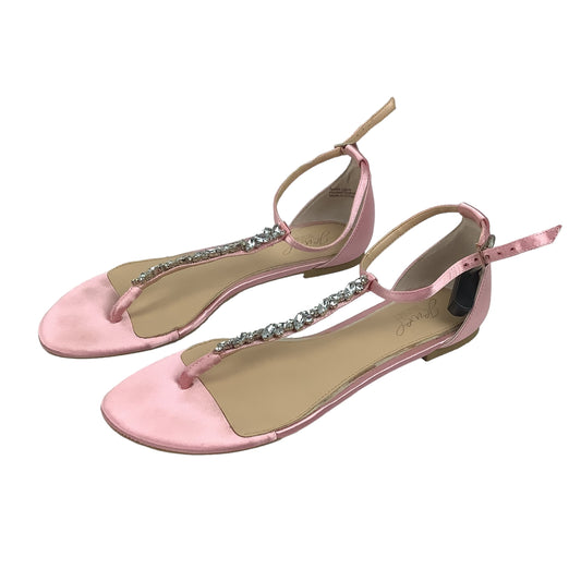 Pink Sandals Designer Badgley Mischka, Size 8.5