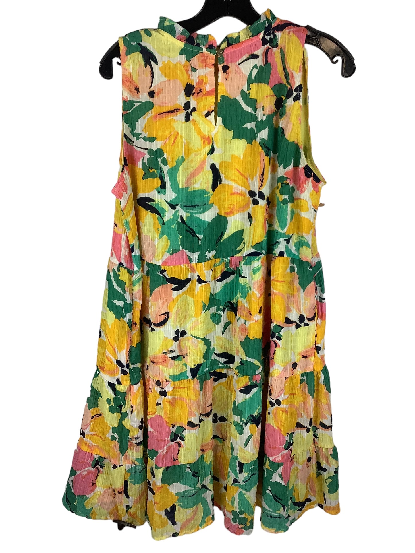 Dress Casual Midi By Loft In Multi-colored, Size: M