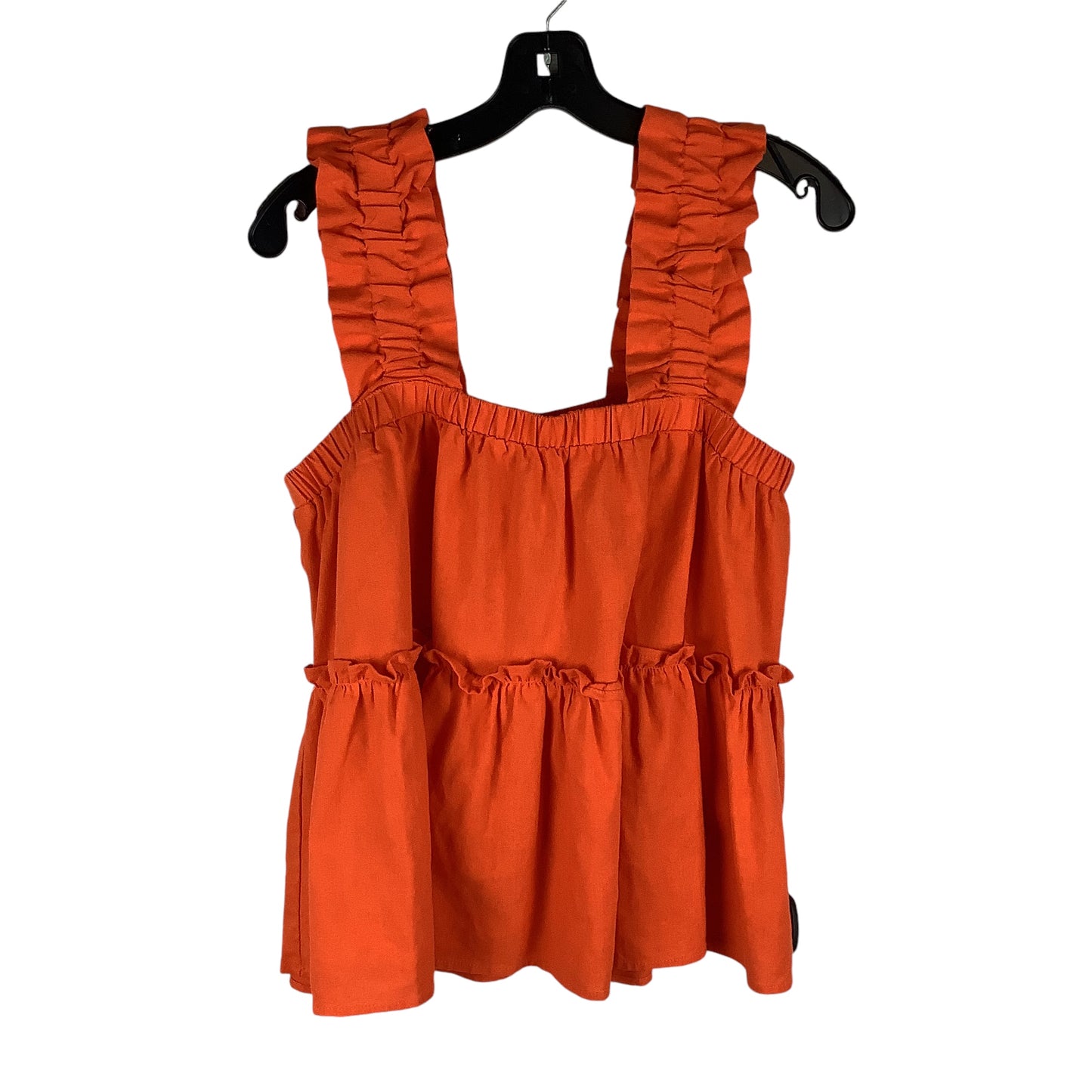 Top Sleeveless By Entro In Orange, Size: S