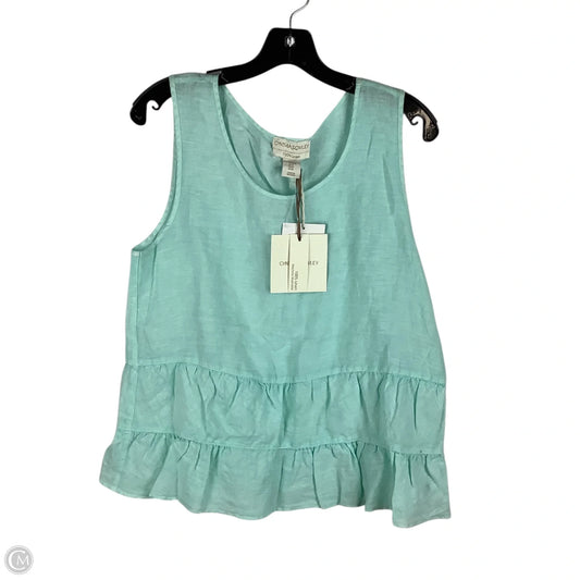 Top Sleeveless By Cynthia Rowley In Teal, Size: M