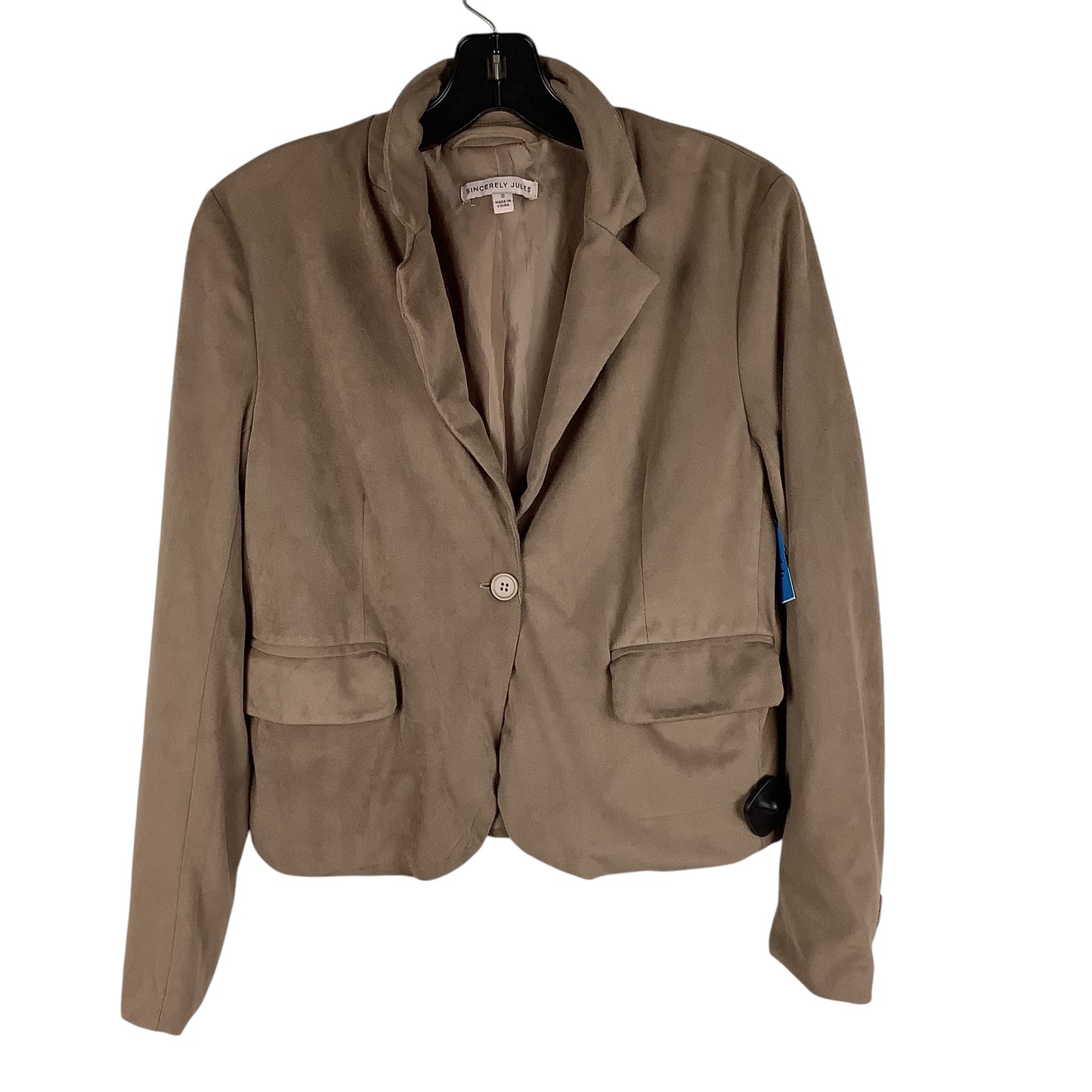 Blazer By Clothes Mentor In Brown, Size: S