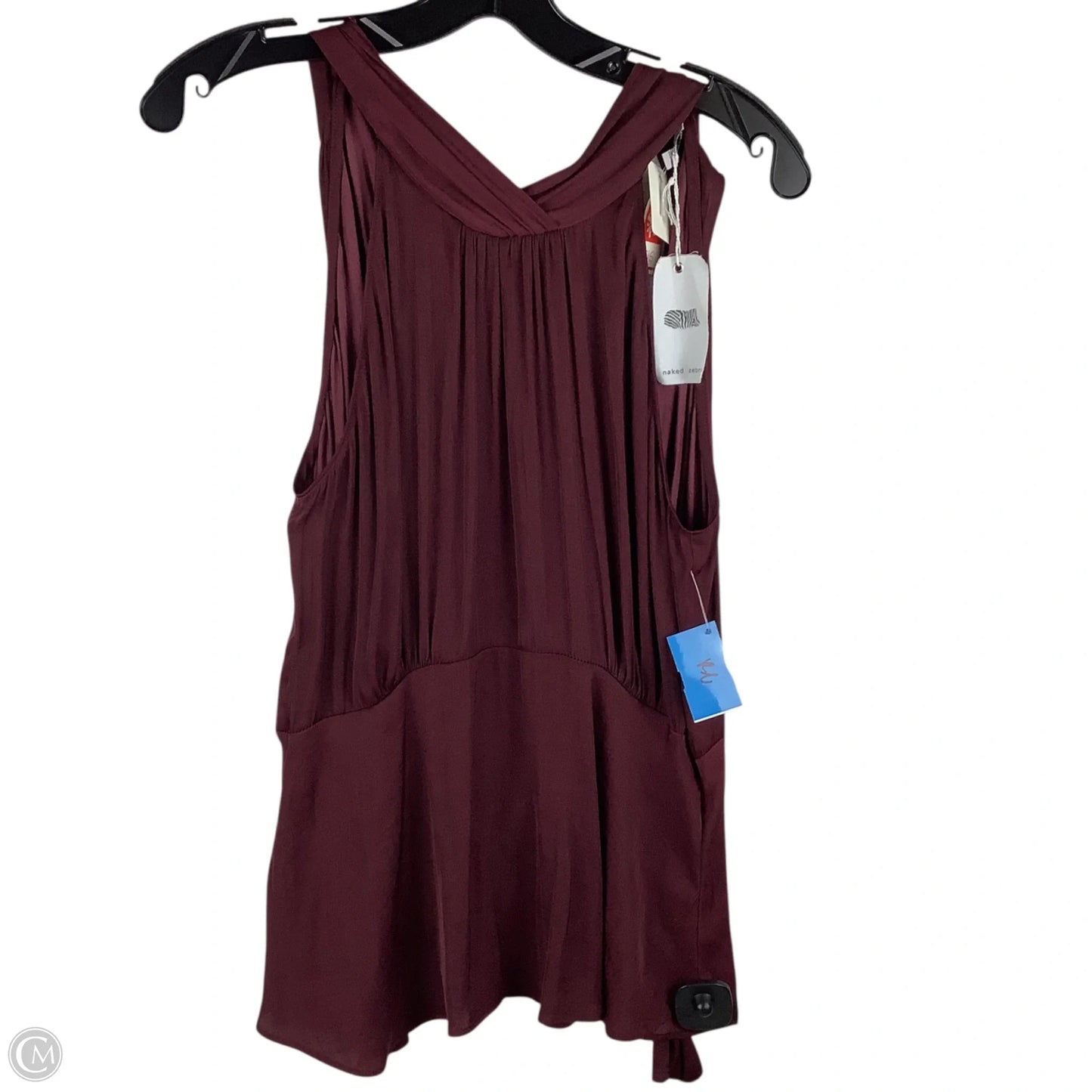 Top Sleeveless By Naked Zebra In Red, Size: M