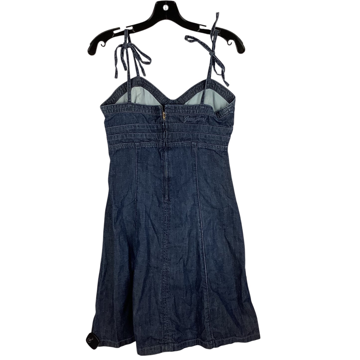 Dress Casual Midi By Guess In Blue Denim, Size: M