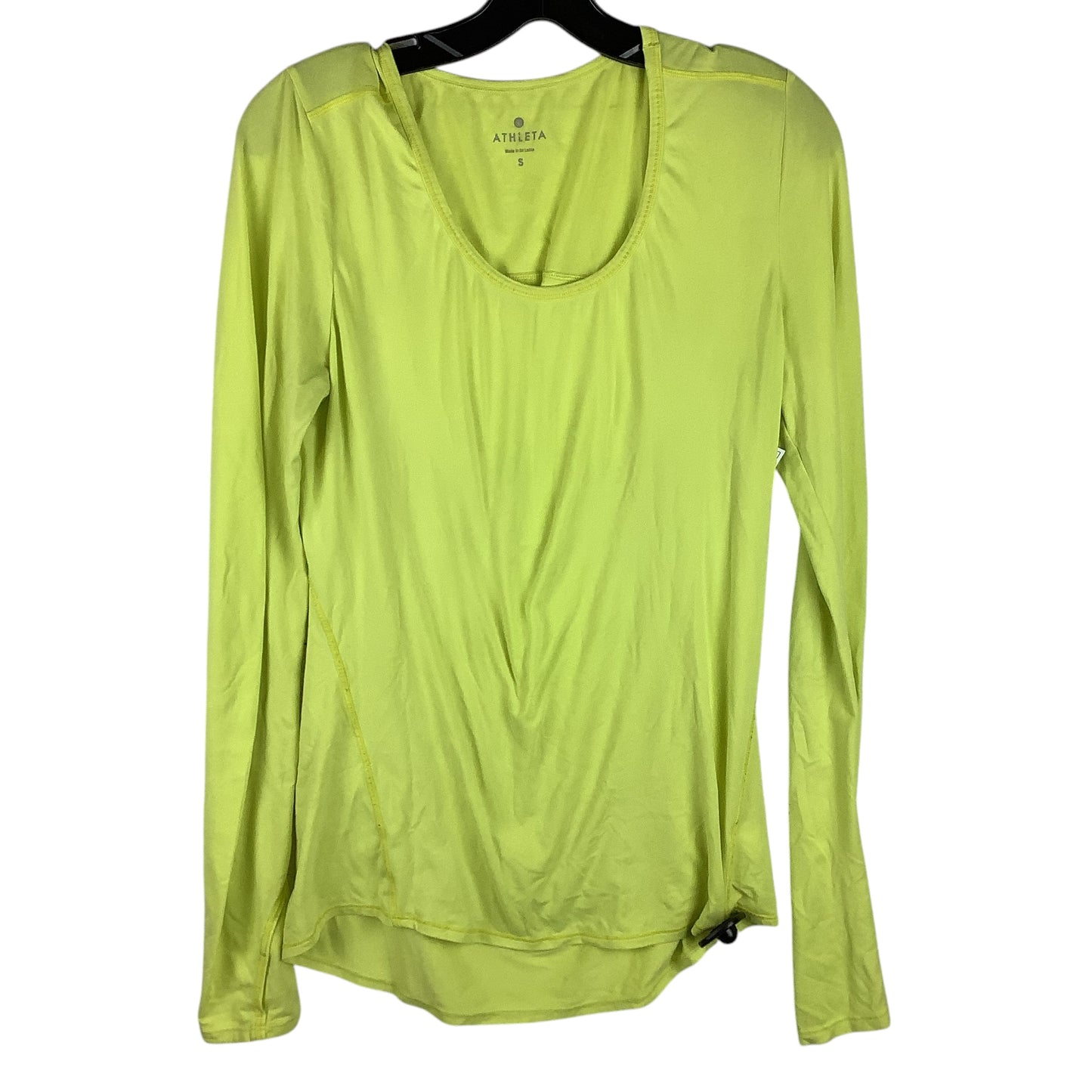 Athletic Top Long Sleeve Crewneck By Athleta In Green, Size: S