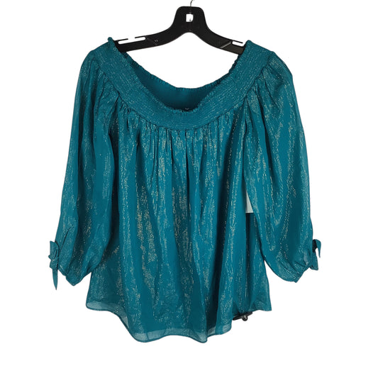 Top Long Sleeve Designer By Lilly Pulitzer In Teal, Size: M