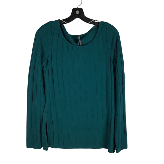 Top Long Sleeve By Anthropologie In Teal, Size: M