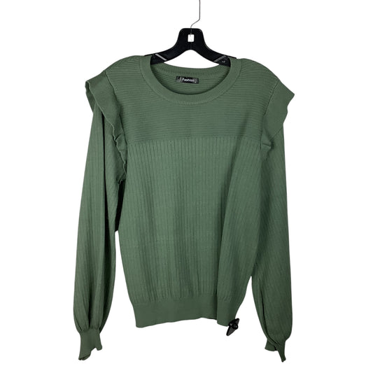 Sweater By Clothes Mentor In Green, Size: L