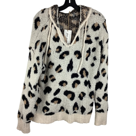 Sweatshirt Hoodie By Clothes Mentor In Animal Print, Size: L