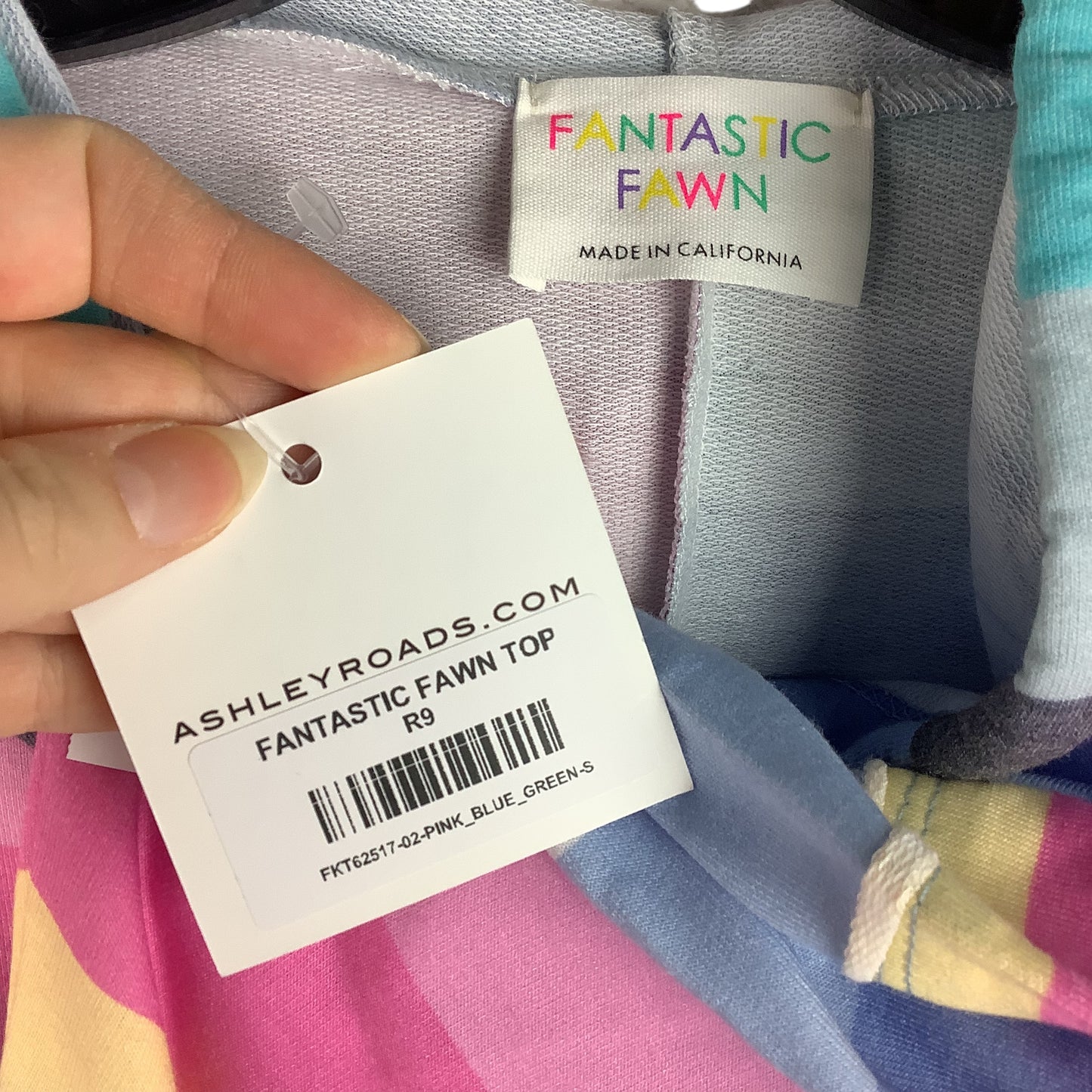 Top Short Sleeve By Fantastic Fawn In Multi-colored, Size: S