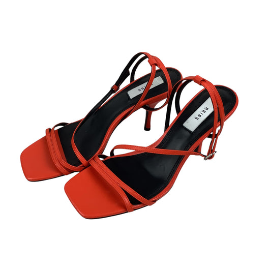 Shoes Heels Kitten By Reiss In Red, Size: 7.5 (38)