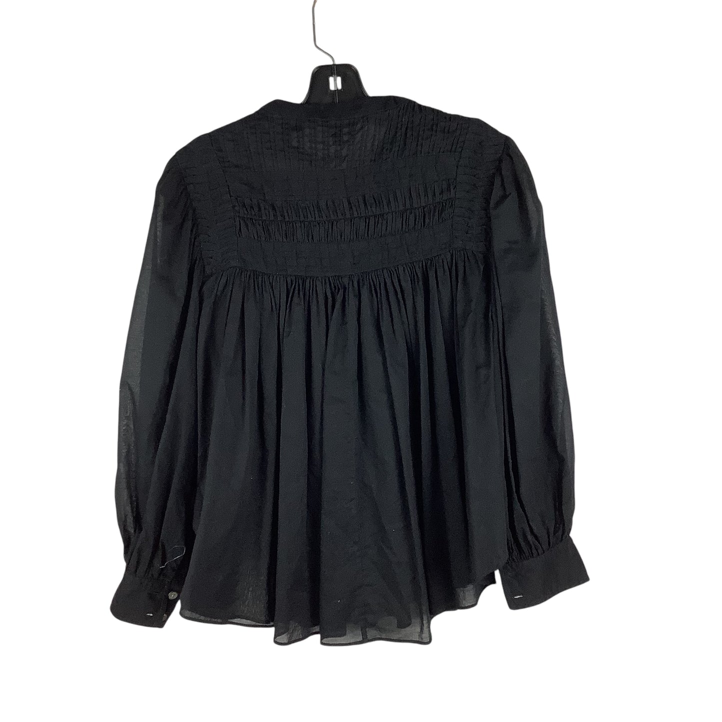 Top Long Sleeve By Banana Republic In Black, Size: Xs