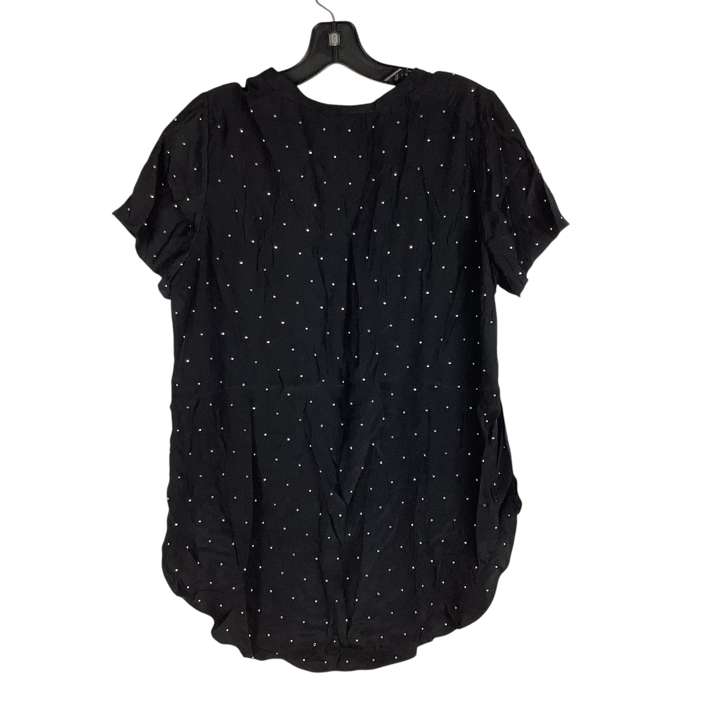 Top Short Sleeve By Clothes Mentor In Black, Size: M