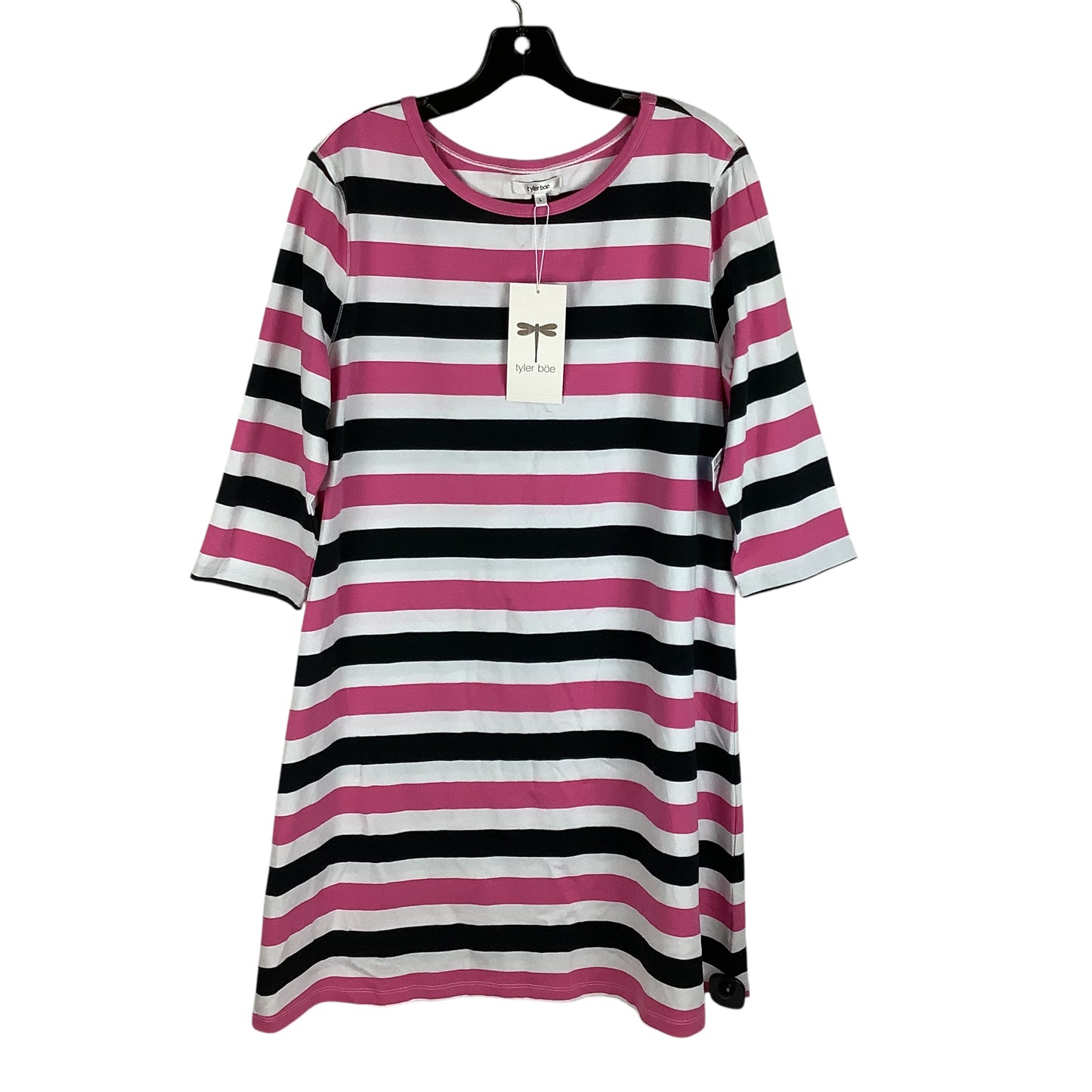 Dress Casual Midi By Tyler Boe In Striped Pattern, Size: L