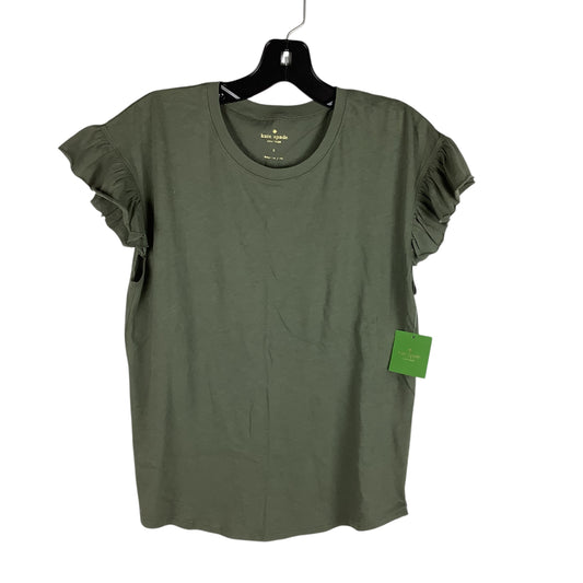 Top Short Sleeve Designer By Kate Spade In Green, Size: S