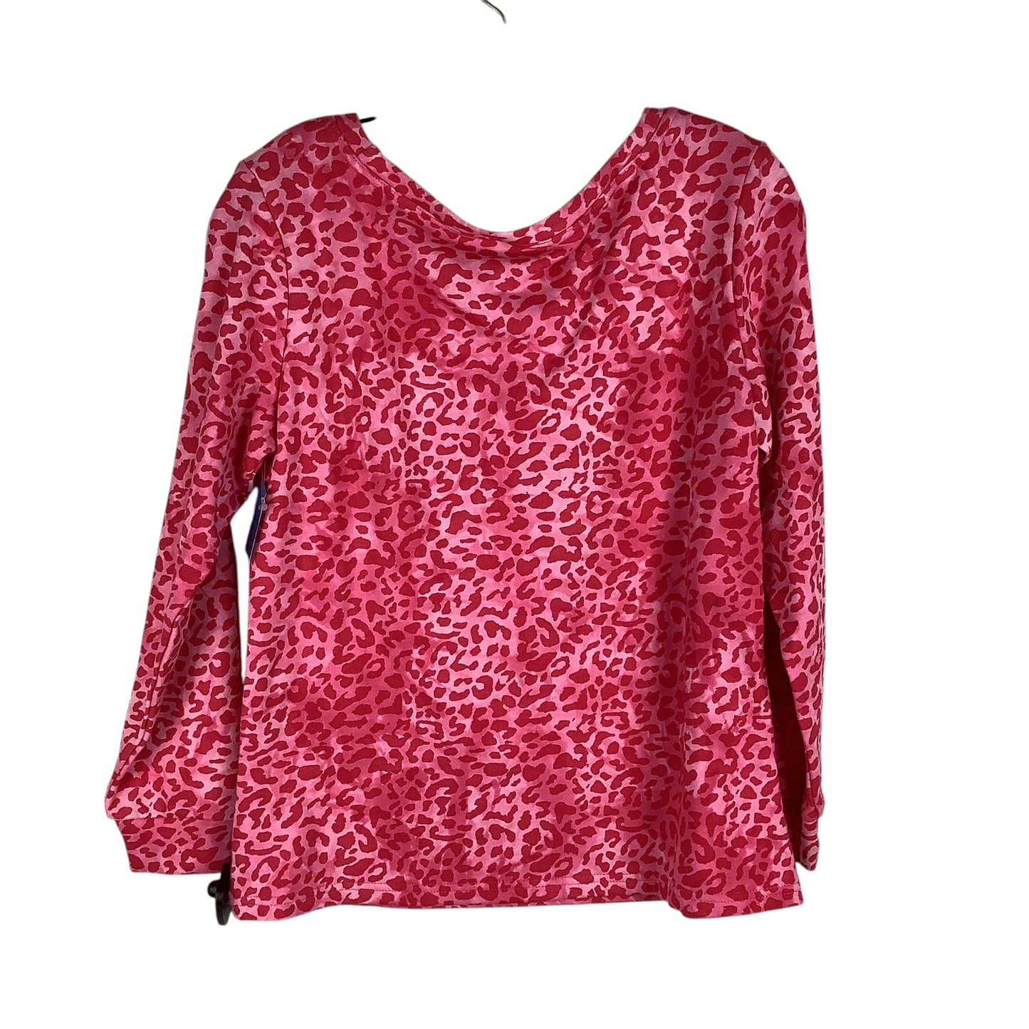 Top Long Sleeve By Bibi In Animal Print, Size: S