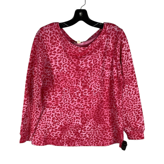 Top Long Sleeve By Bibi In Animal Print, Size: S