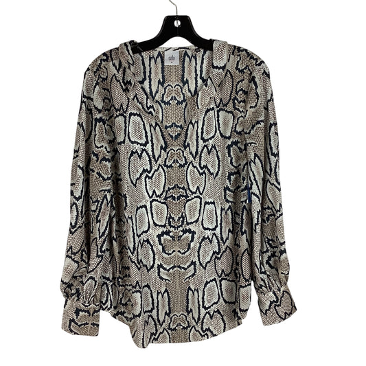 Top Long Sleeve By Cabi In Snakeskin Print, Size: M