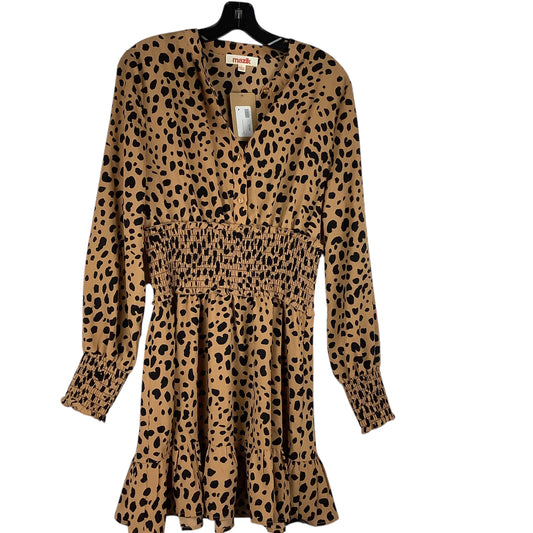 Dress Casual Midi By Clothes Mentor In Animal Print, Size: L