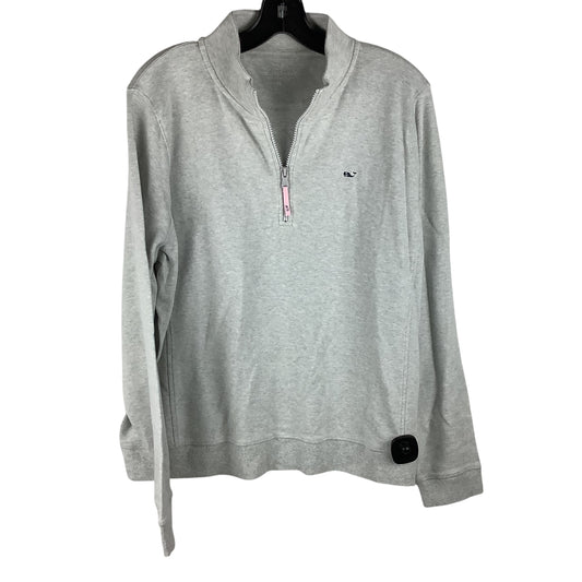 Sweatshirt Collar By Vineyard Vines In Grey, Size: Xl