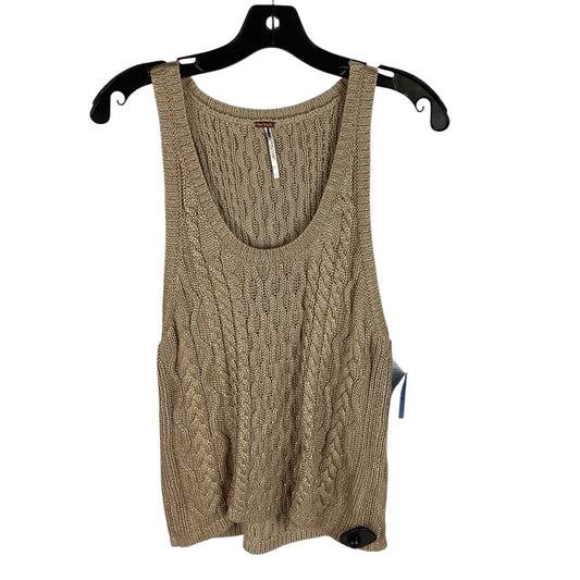 Top Sleeveless By Free People In Tan, Size: L