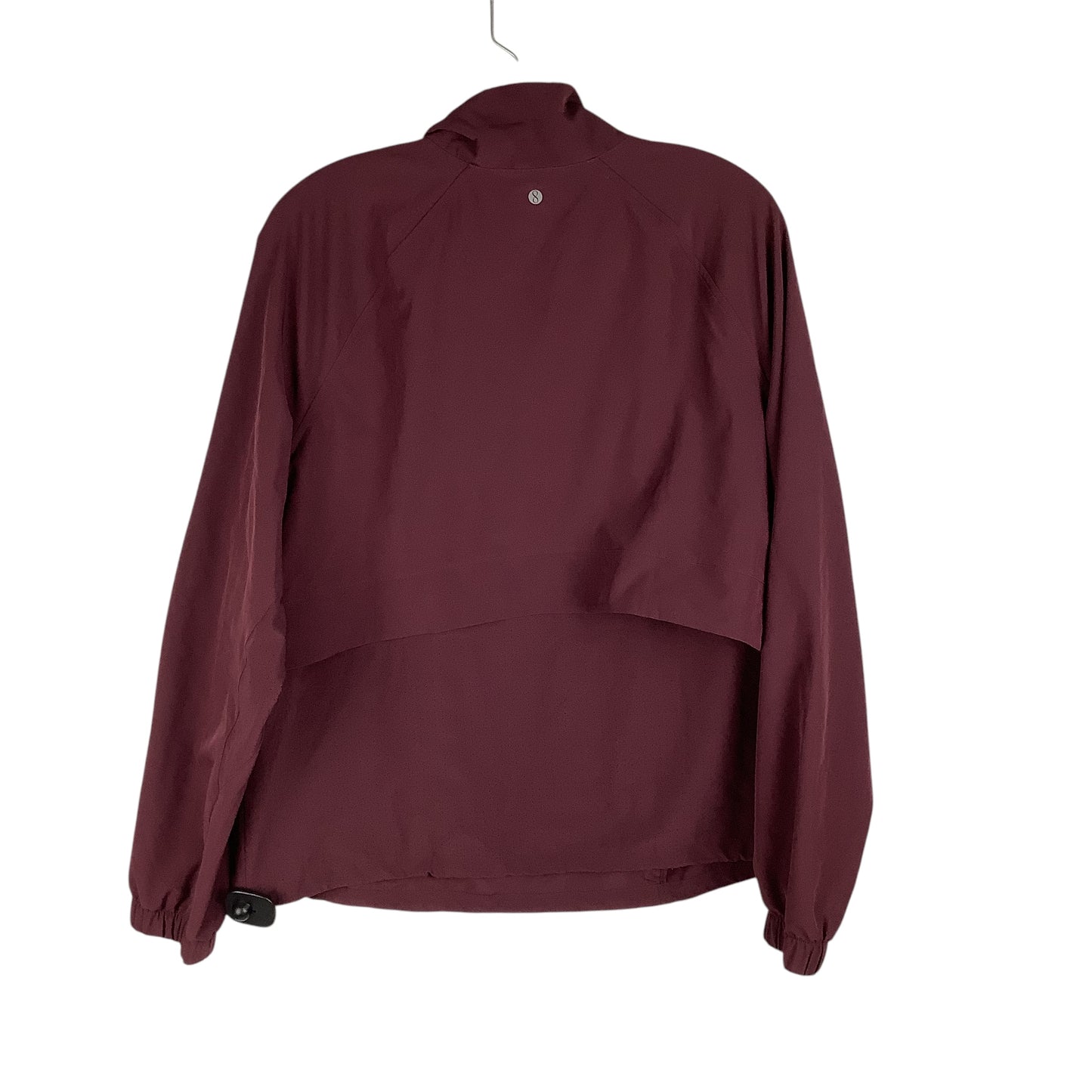 Athletic Jacket By Layer 8 In Maroon, Size: L