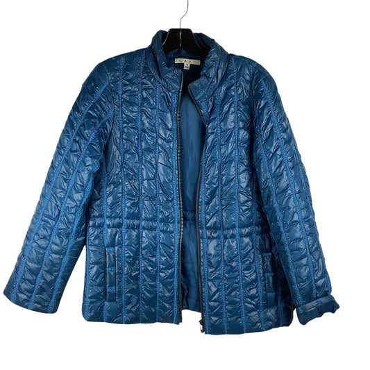 Jacket Puffer & Quilted By Cabi In Blue, Size: M