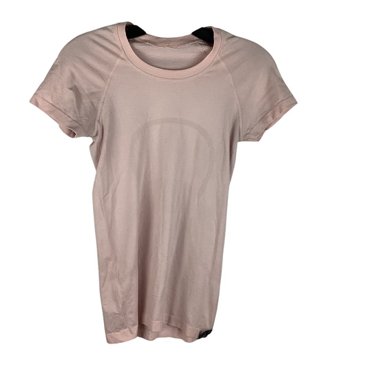 Athletic Top Short Sleeve By Lululemon In Pink, Size: S (4)