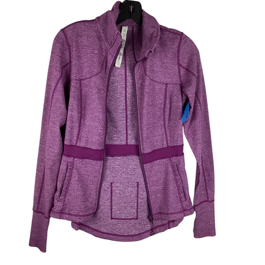 Athletic Jacket By Lululemon In Purple, Size: 6