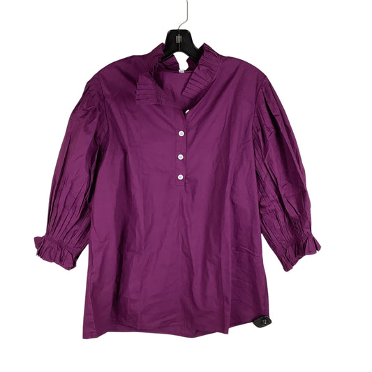 Top Long Sleeve By Clothes Mentor In Purple, Size: Xl