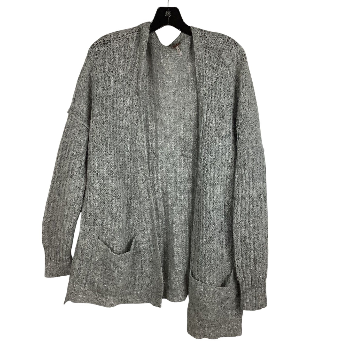 Sweater Cardigan By Free People In Grey, Size: S