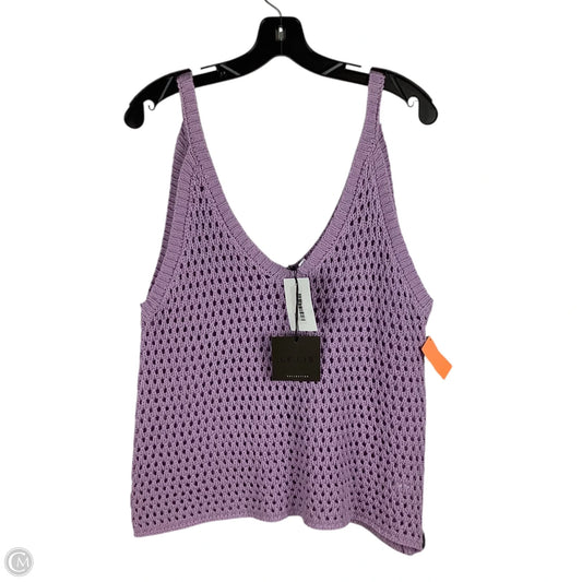 Top Sleeveless By Le Lis In Purple, Size: S (oversized)