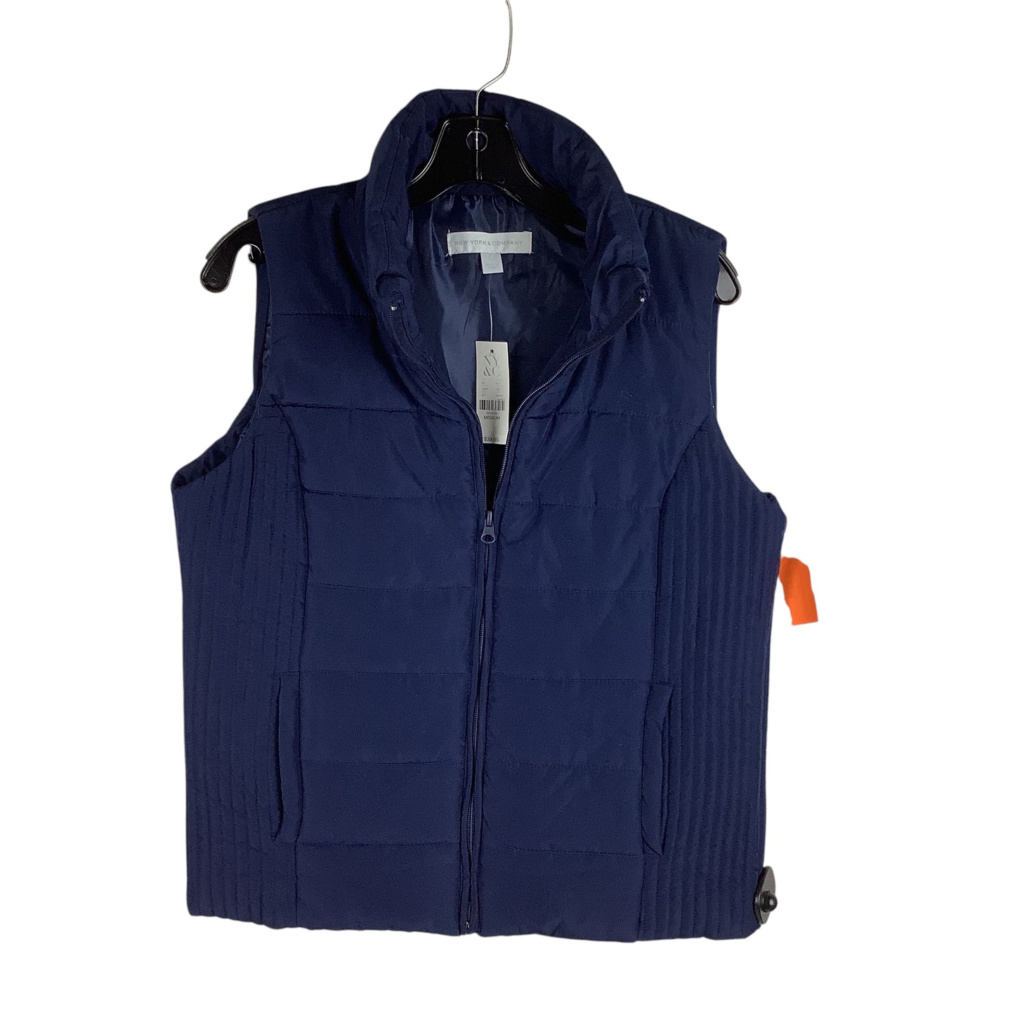 Vest Puffer & Quilted By New York And Co In Navy, Size: M