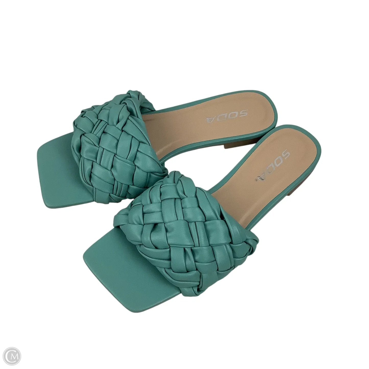 Shoes Flats By Soda In Teal, Size: 7