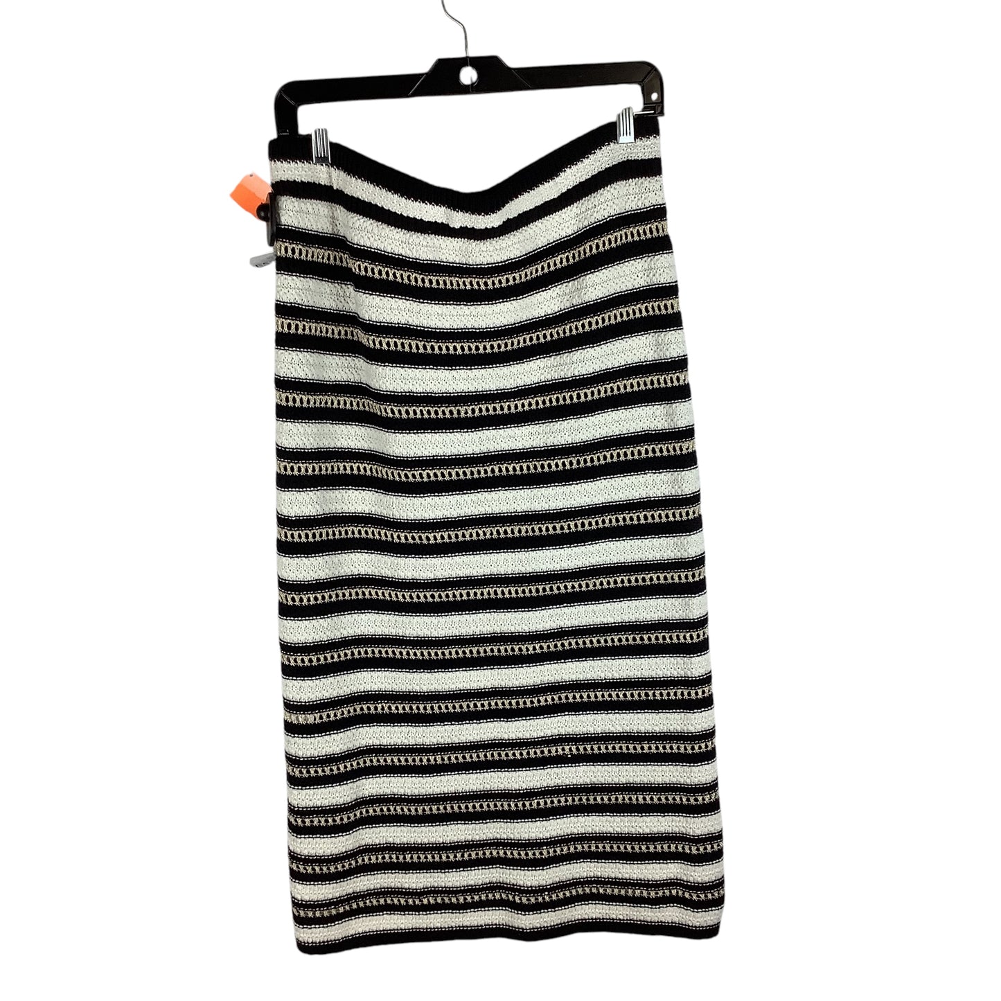 Skirt Maxi By Nine West In Striped Pattern, Size: L